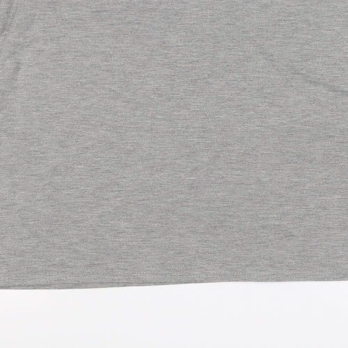 Pretty Little Thing  Womens Grey   Cropped T-Shirt Size 12  - PLT