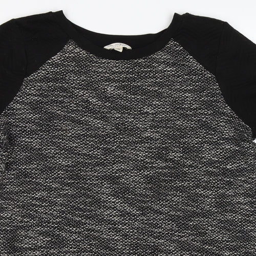 Miss Selfridge Womens Grey  Knit Pullover Jumper Size 14  - smock