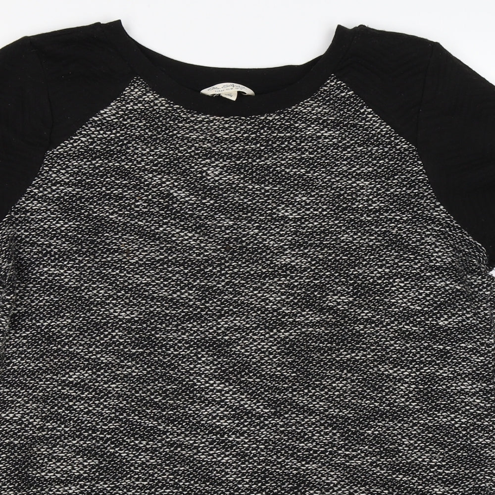 Miss Selfridge Womens Grey  Knit Pullover Jumper Size 14  - smock