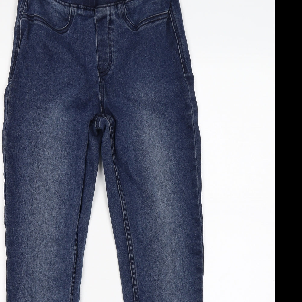 Avenue Womens Blue  Denim Jegging Leggings Size 10 L27 in