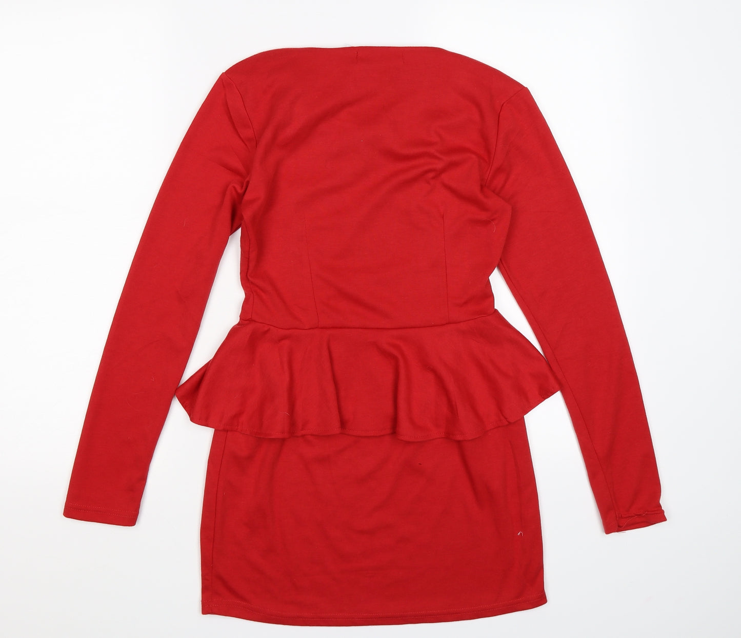 Moon Womens Red   Bodycon  Size M  - peplum