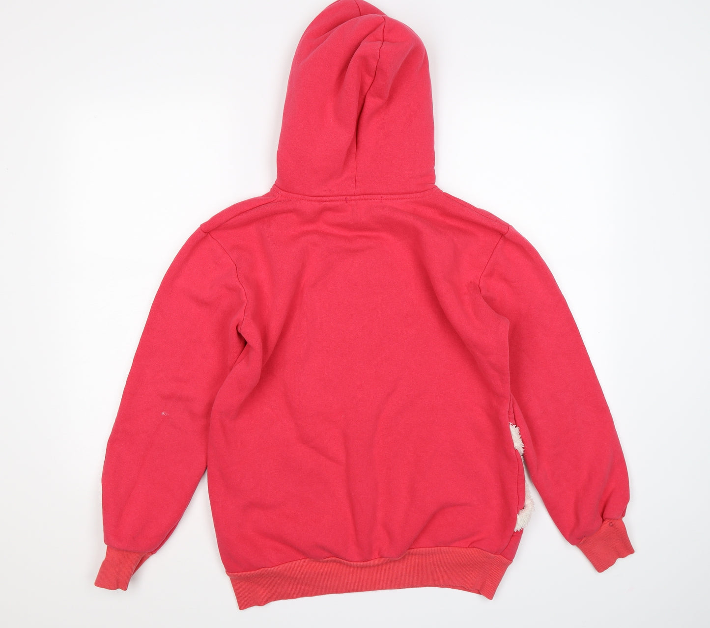 one jumper Womens Pink  Jersey Pullover Hoodie Size L  - teddy