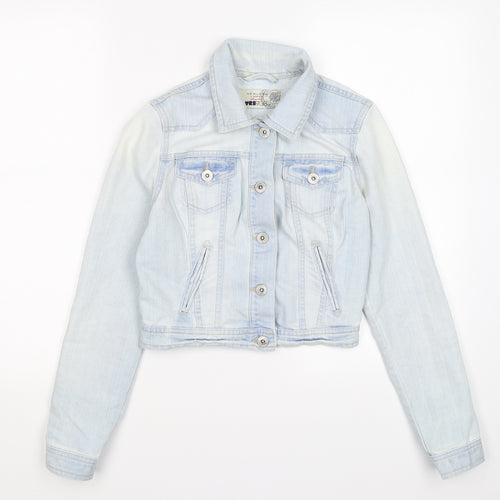 New Look Womens Blue  Denim Jacket  Size 8