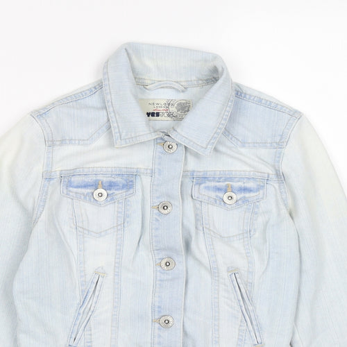 New Look Womens Blue  Denim Jacket  Size 8