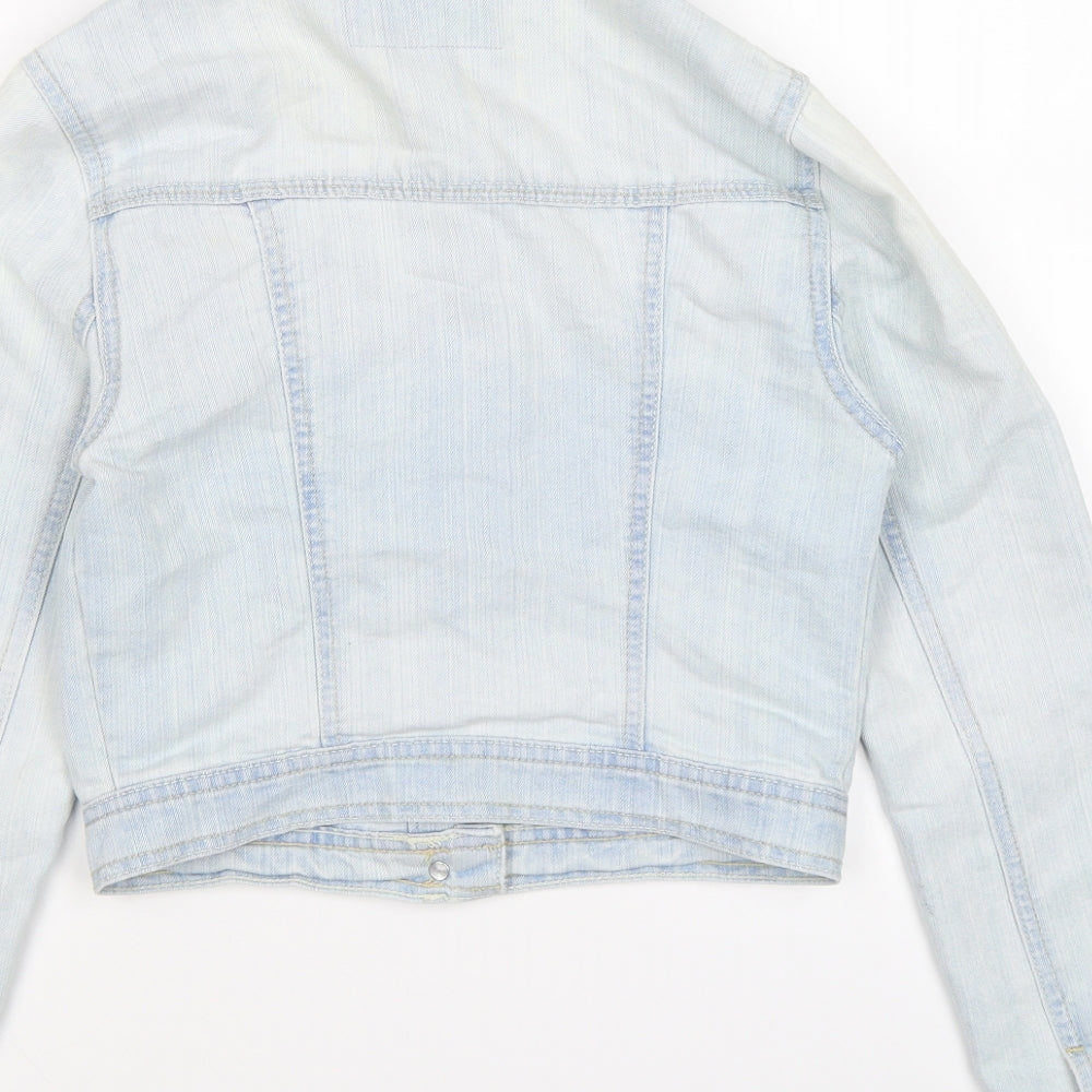New Look Womens Blue  Denim Jacket  Size 8