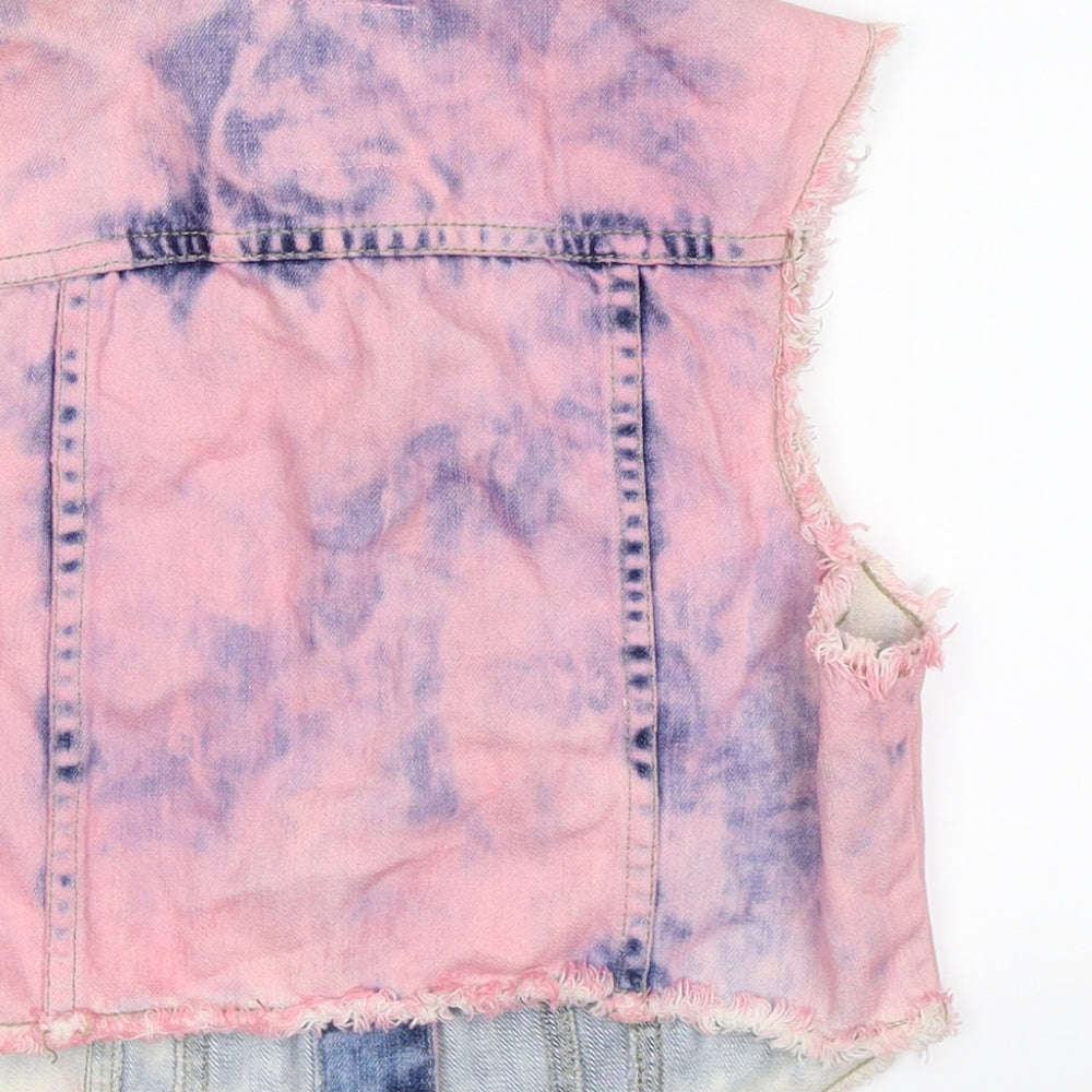 denim co Womens Pink  Denim Vest Jumper Size 10