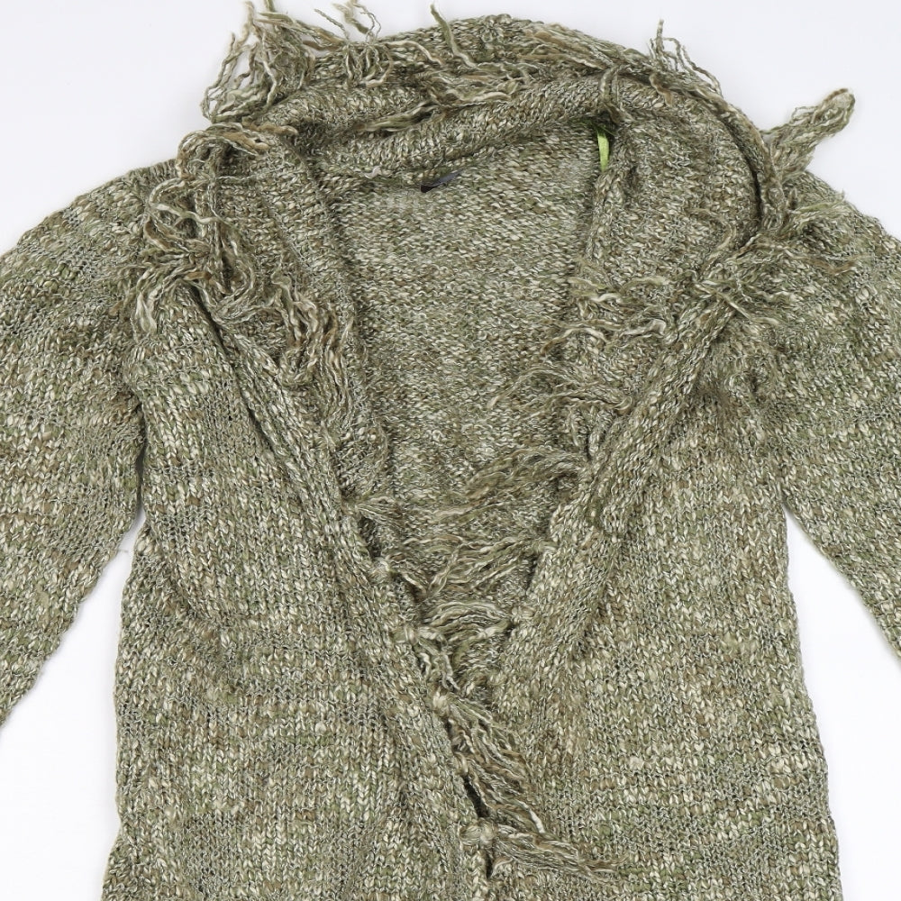 Evans Womens Green  Knit Cardigan Jumper Size 14