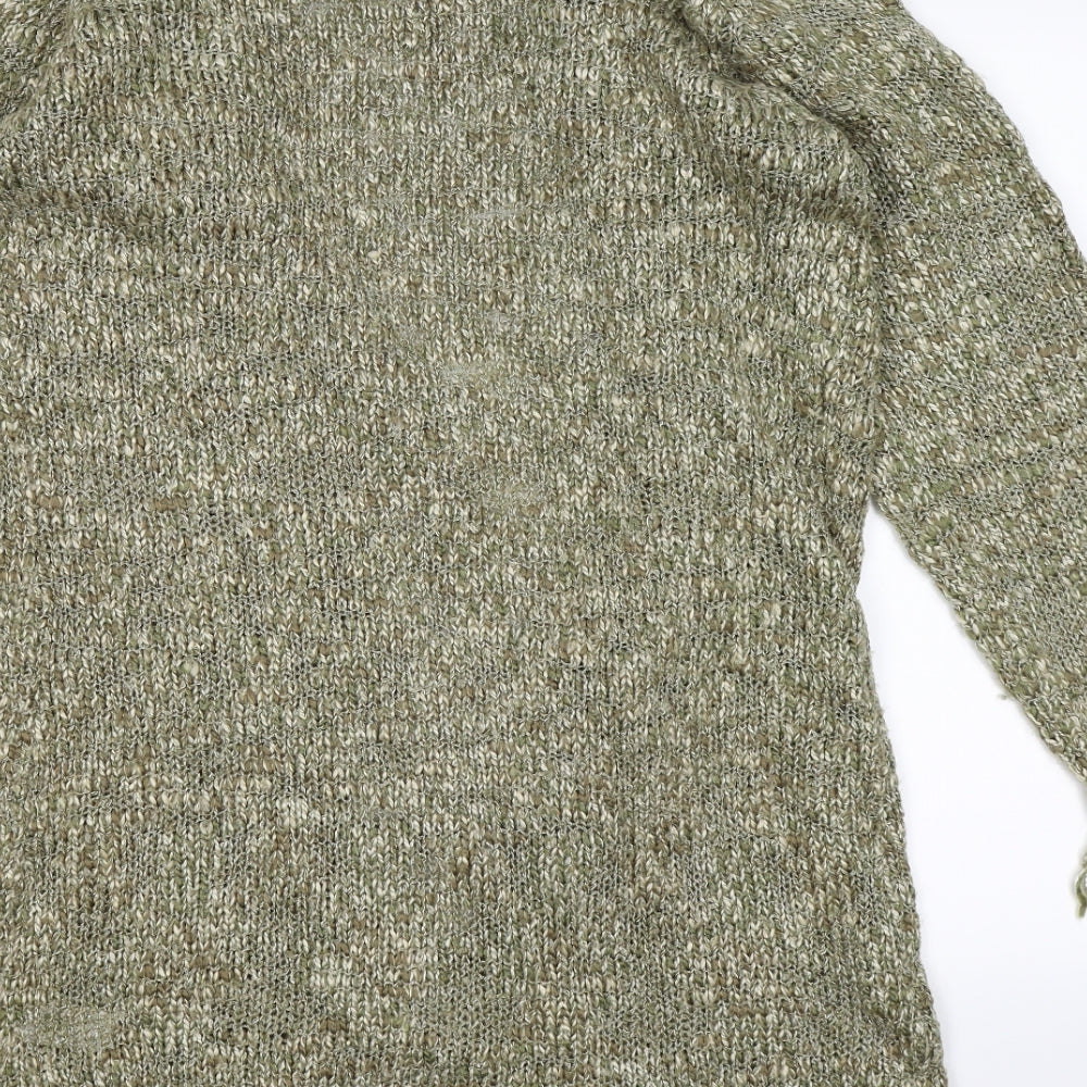 Evans Womens Green  Knit Cardigan Jumper Size 14