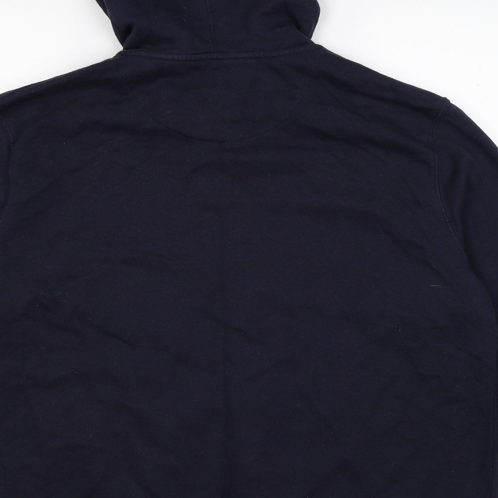 Easy Mens Blue   Full Zip Hoodie Size XL