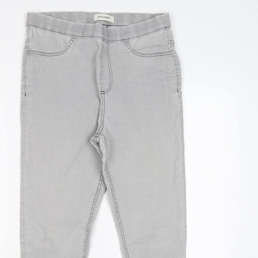 Marks and Spencer Womens Grey  Denim Jegging Leggings Size 12 L28 in