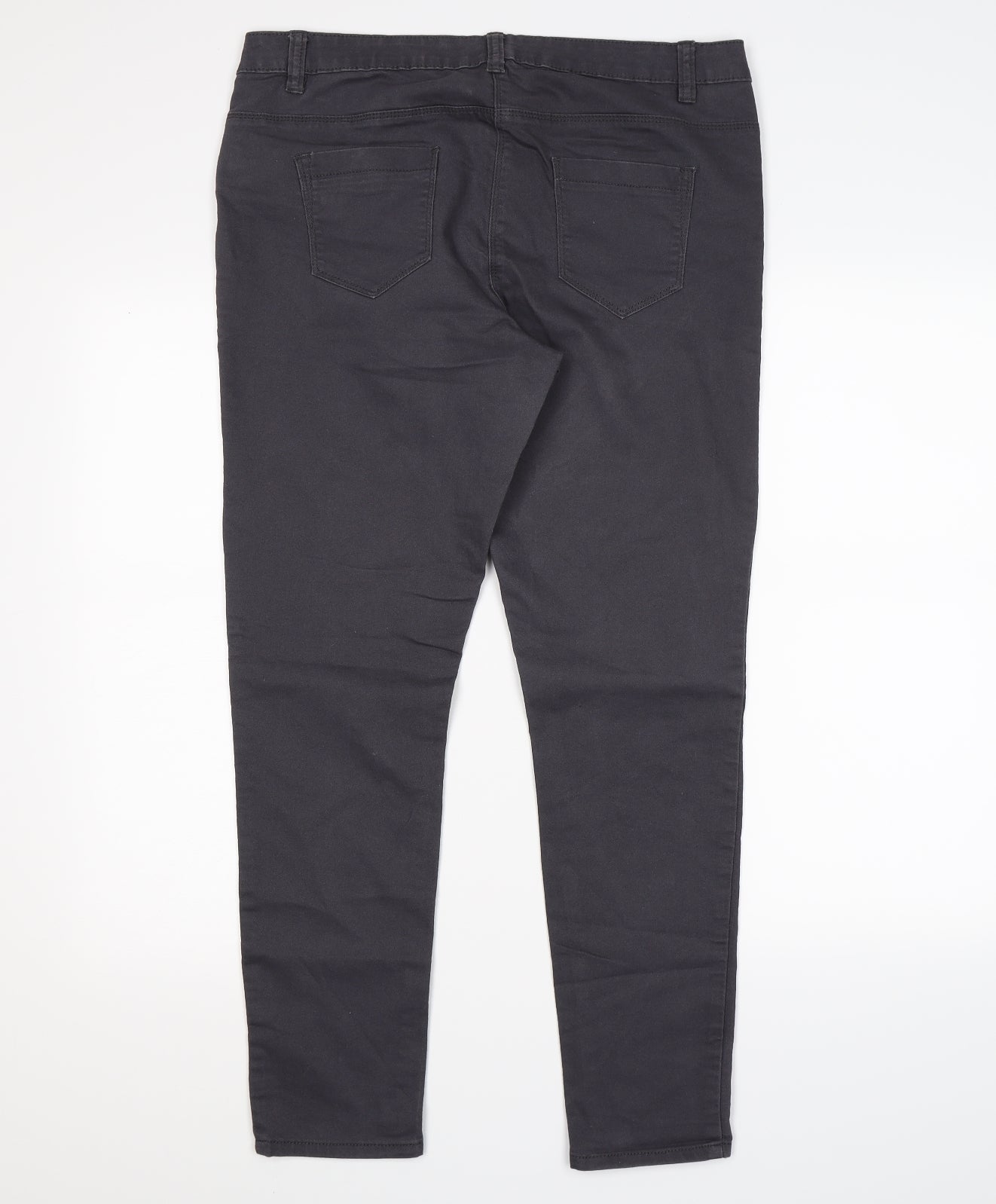 George Womens Grey  Denim Skinny Jeans Size 14 L27 in
