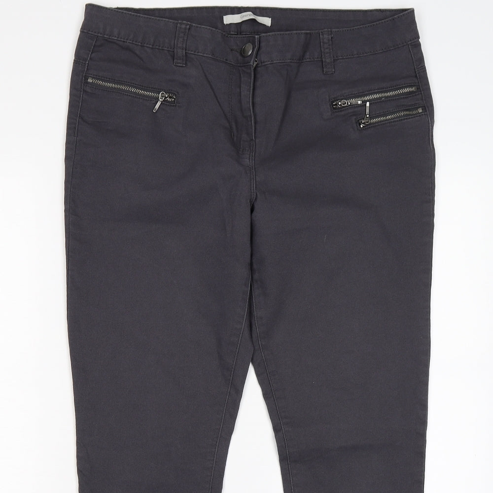 George Womens Grey  Denim Skinny Jeans Size 14 L27 in