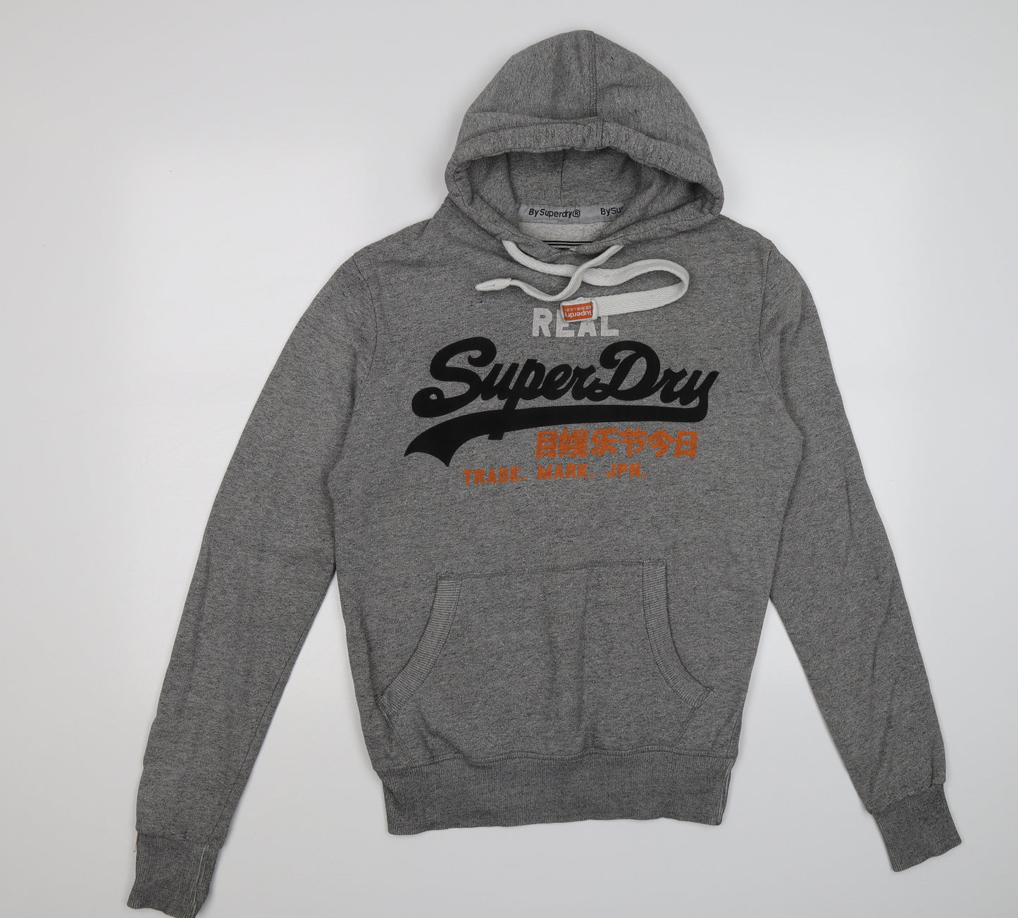 Superdry Womens Grey  Jersey Pullover Hoodie Size S