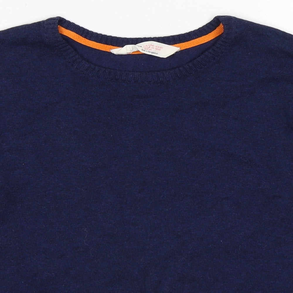 H&M Boys Blue  Knit Pullover Jumper Size 8-9 Years