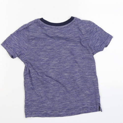 George Boys Blue Striped  Basic T-Shirt Size 3-4 Years  - surf dude