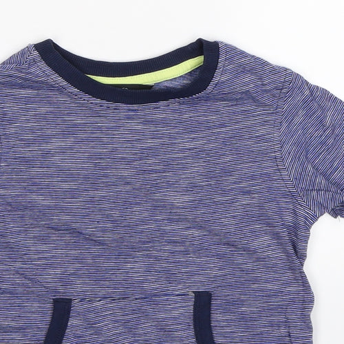 George Boys Blue Striped  Basic T-Shirt Size 3-4 Years  - surf dude