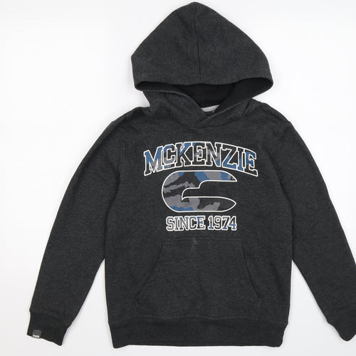 McKenzie Boys Grey  Jersey Pullover Hoodie Size 10-11 Years