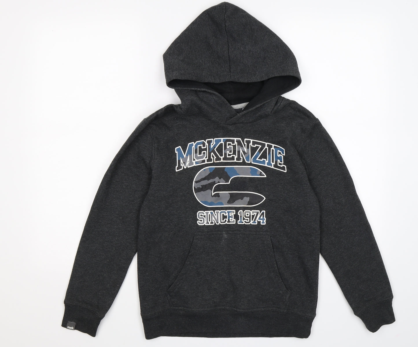 McKenzie Boys Grey  Jersey Pullover Hoodie Size 10-11 Years
