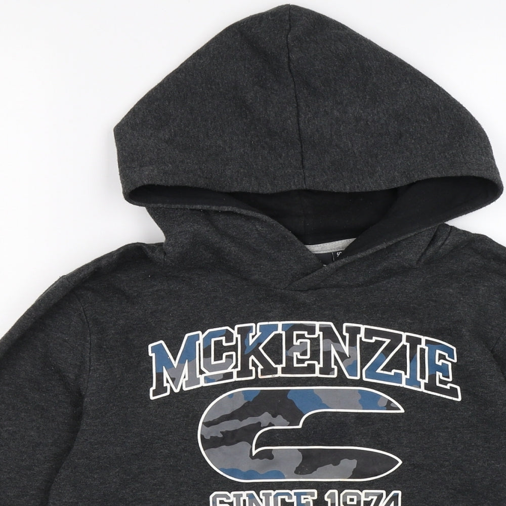 McKenzie Boys Grey  Jersey Pullover Hoodie Size 10-11 Years