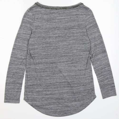Indigo Womens Grey   Basic Blouse Size 12