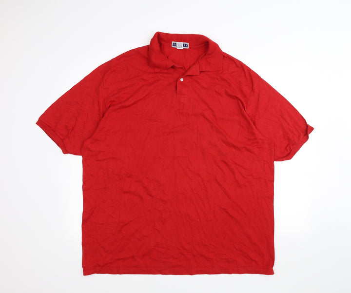 JERZEES Mens Red    Polo Size 2XL