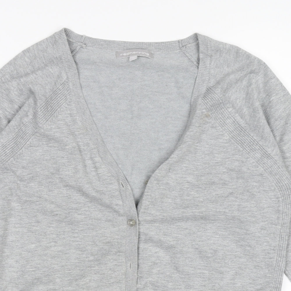 Redherring  Womens Grey   Cardigan Jumper Size 14