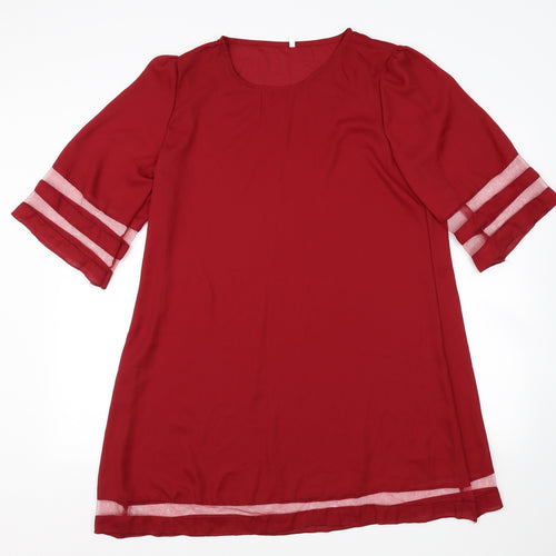 Preworn Womens Red   Basic Blouse Size XL