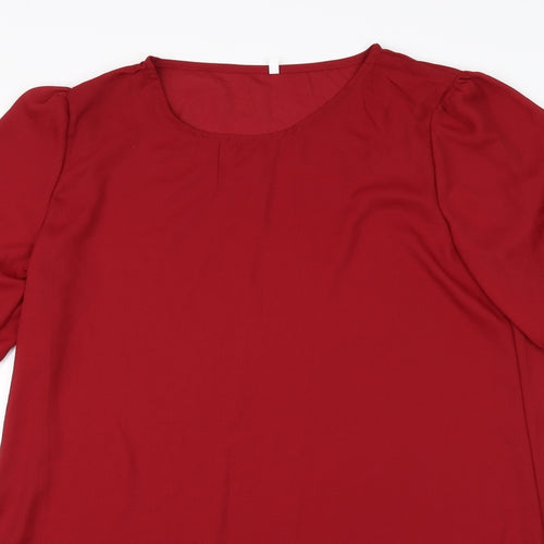 Preworn Womens Red   Basic Blouse Size XL