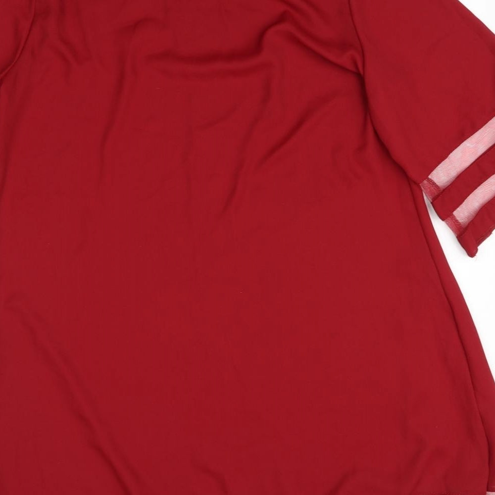 Preworn Womens Red   Basic Blouse Size XL