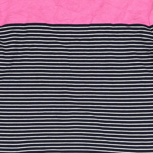 CC  Womens Black Striped  Pullover Sweatshirt Size M