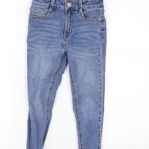 George Girls Blue   Straight Jeans Size 6-7 Years