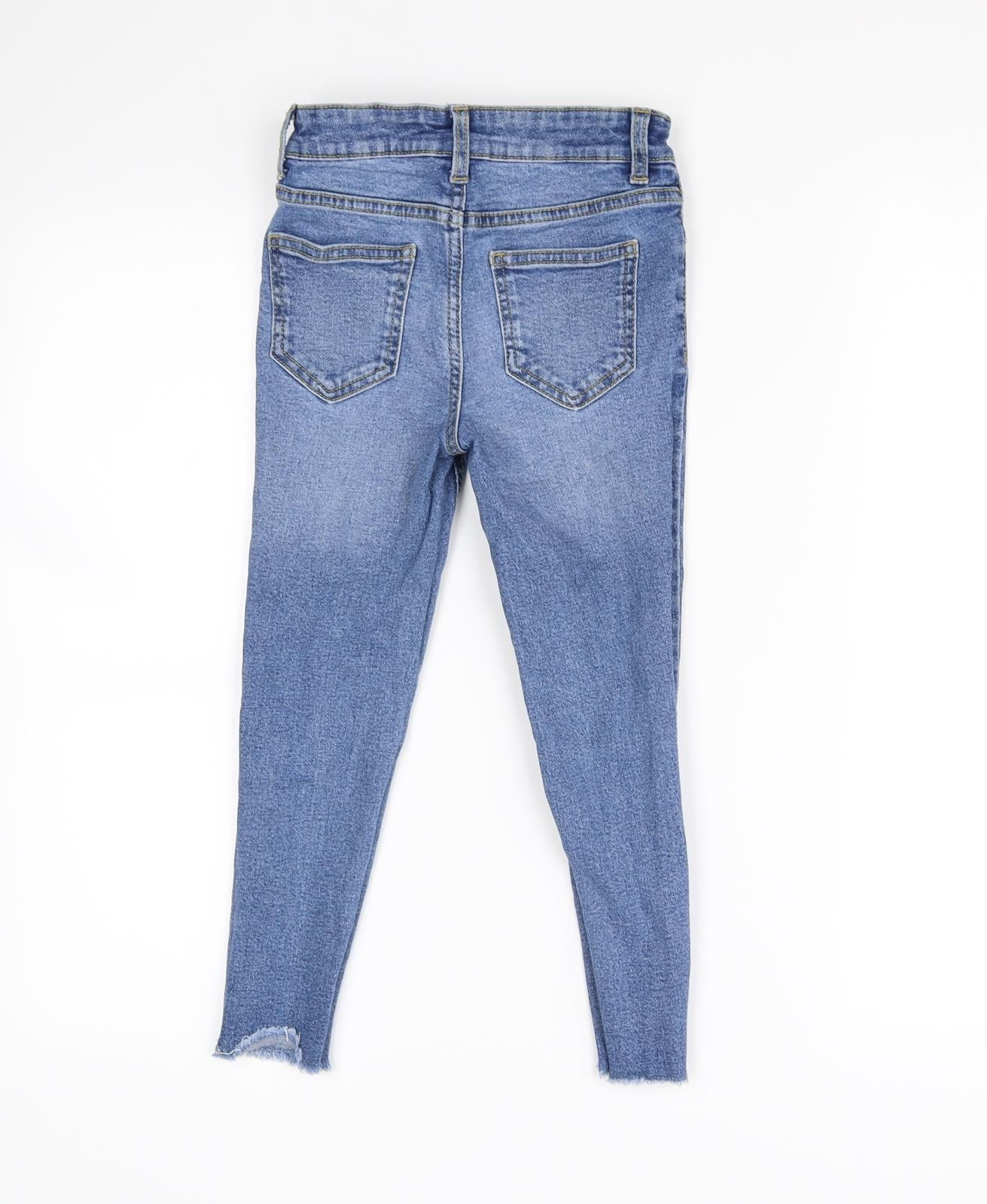George Girls Blue   Straight Jeans Size 6-7 Years