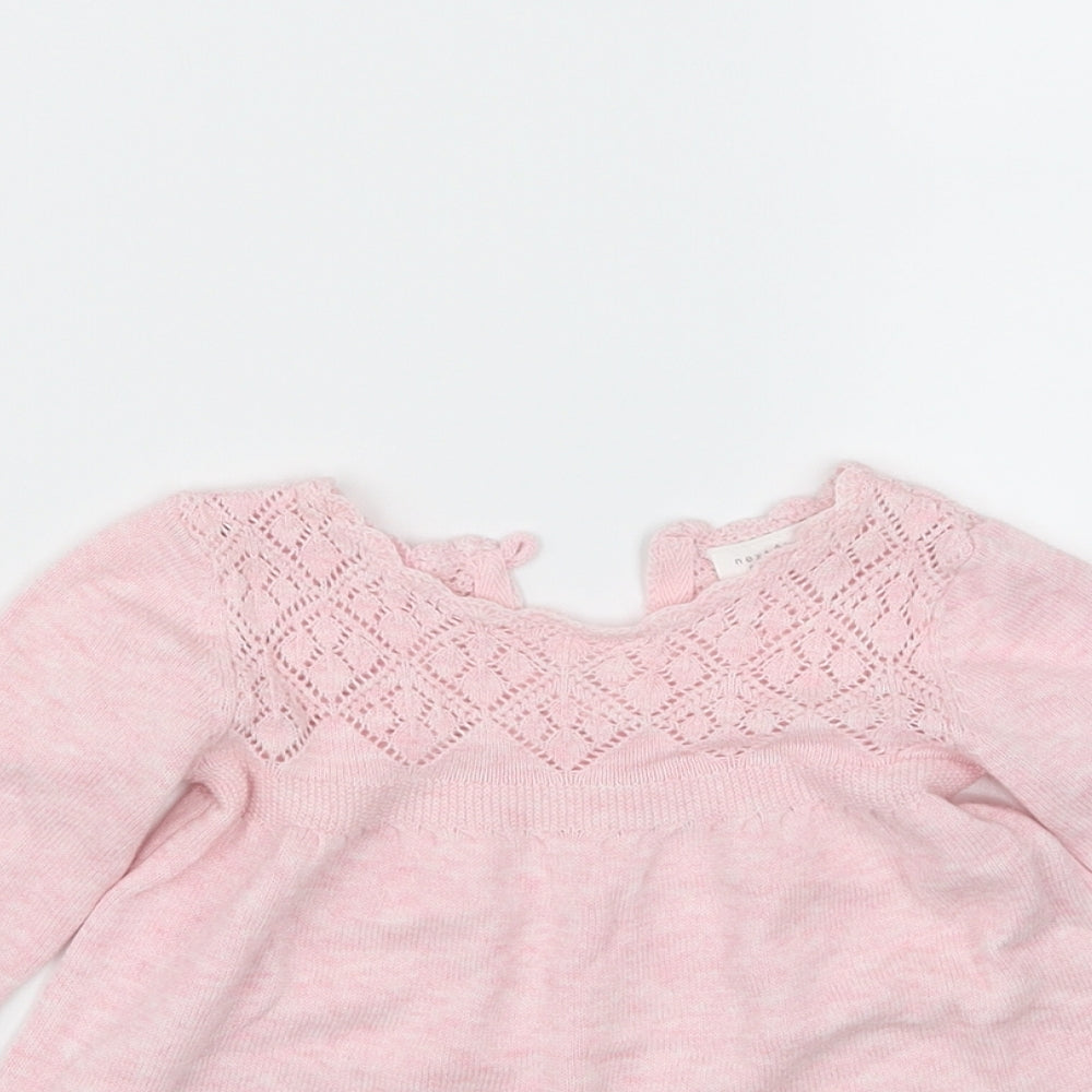 NEXT Girls Pink   Jumper Dress  Size 3-6 Months
