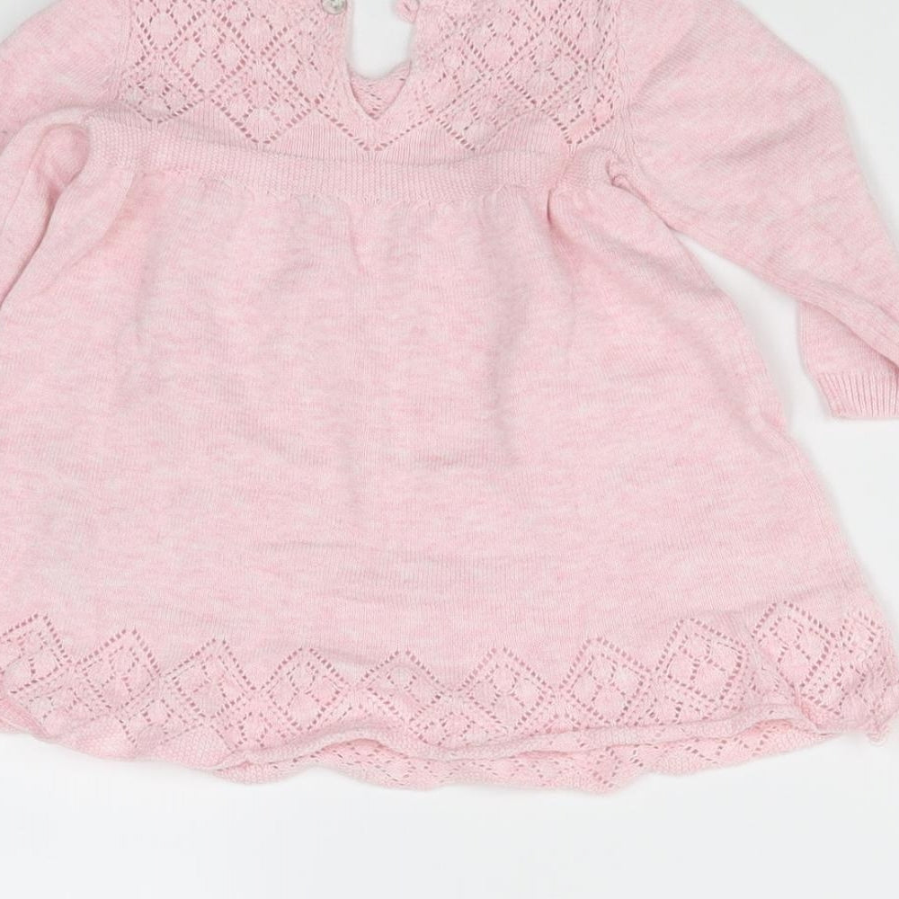 NEXT Girls Pink   Jumper Dress  Size 3-6 Months