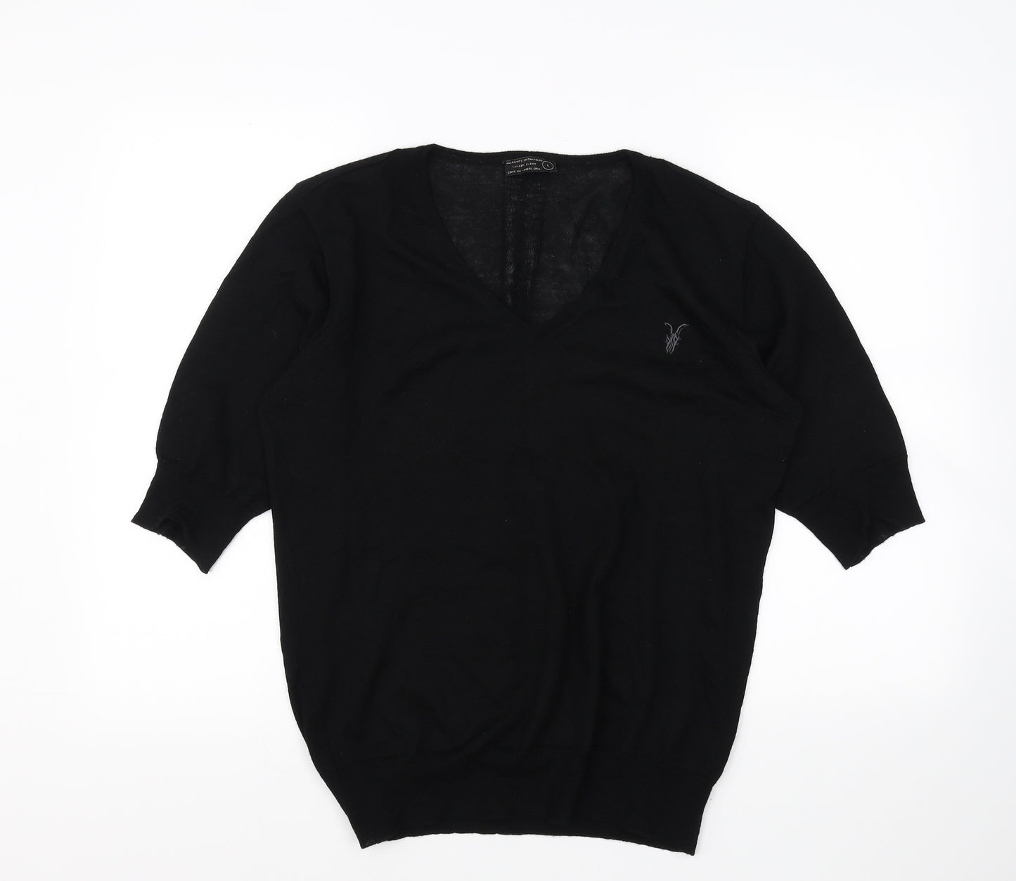 All Saints Womens Black   Pullover Jumper Size L
