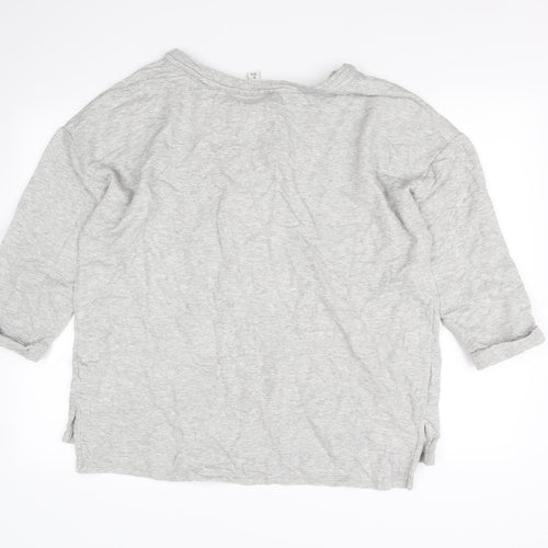 Ava & Viv Womens Grey Striped  Pullover Jumper Size XL