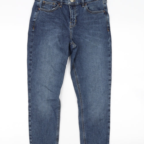 Topshop Womens Blue   Cropped Jeans Size 28 in L24 in