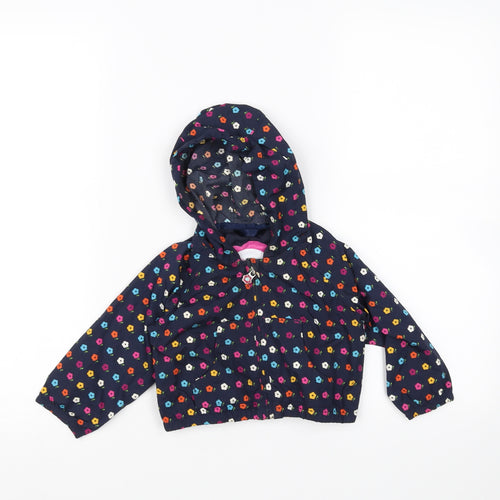 Gap Baby Blue Floral  Jacket Coat One Size