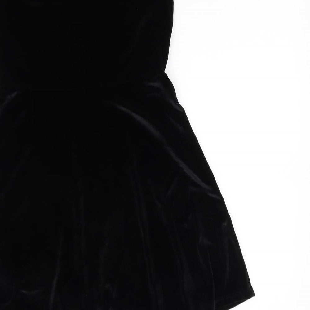 George Girls Black   Fit & Flare  Size 8 Years