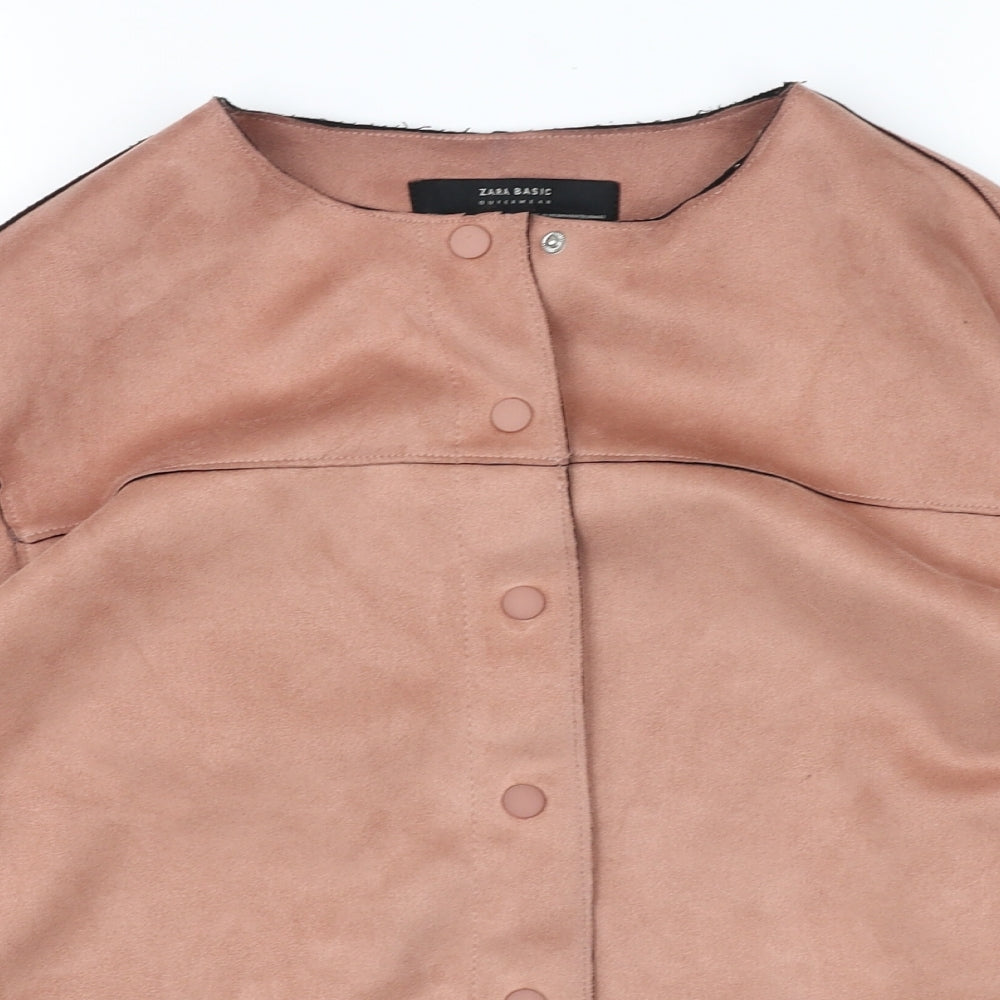 Zara Womens Pink   Jacket Coat Size M
