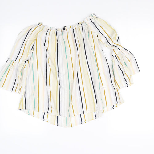 influence Womens Multicoloured Striped  Basic Blouse Size 6