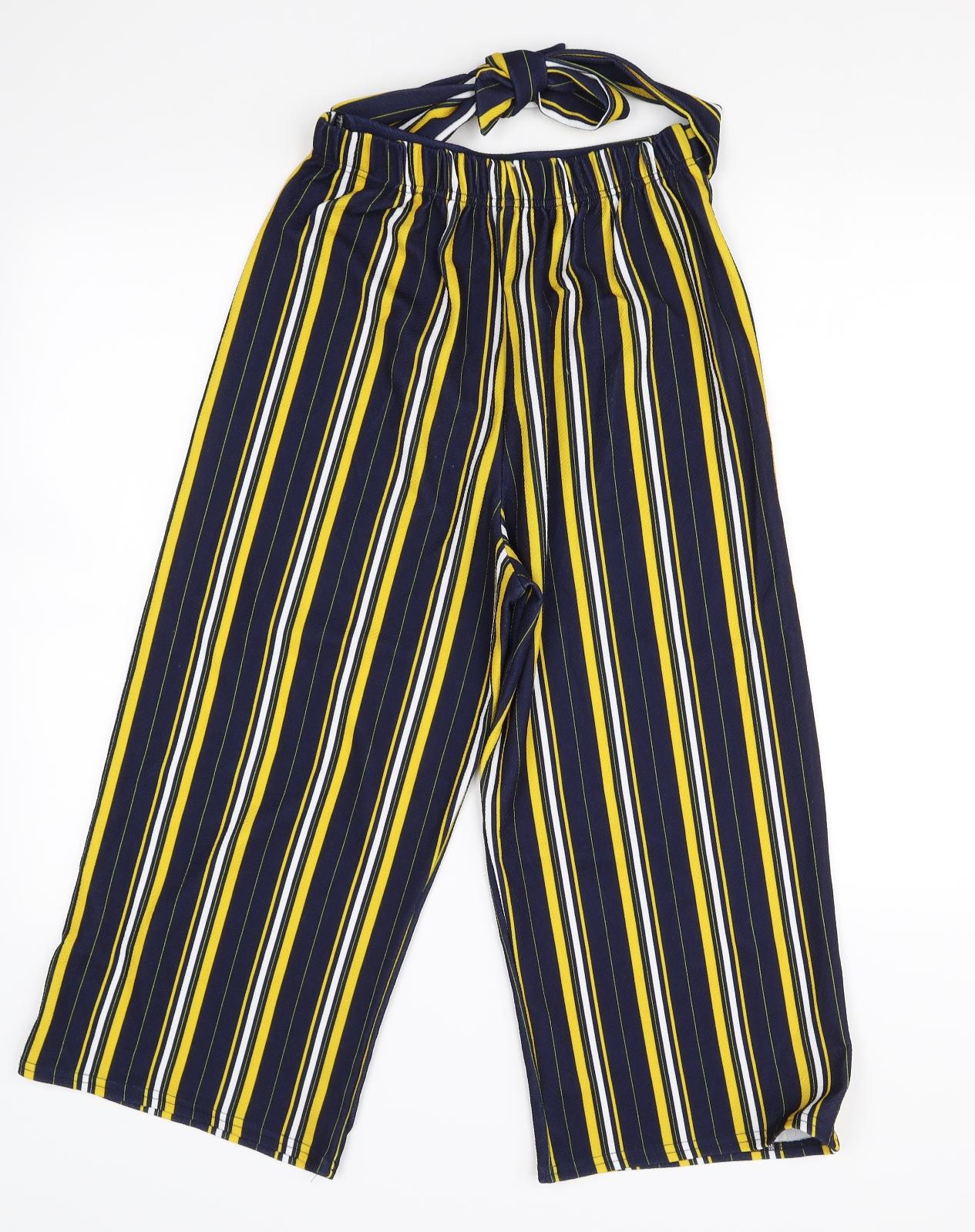 cameo rose Womens Multicoloured Striped  Trousers  Size 8 L24 in