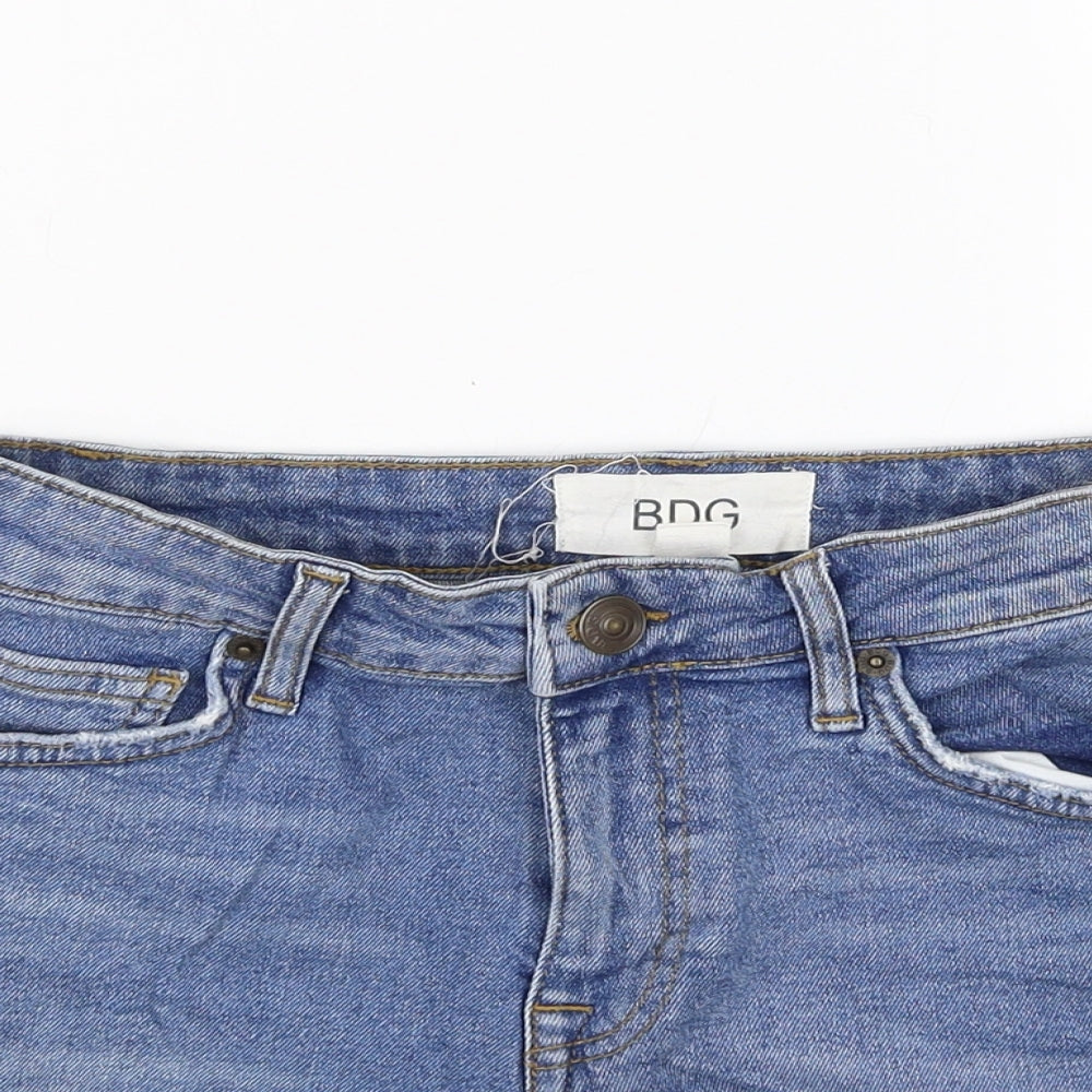 BDG Womens Blue   Cut-Off Shorts Size 27 in