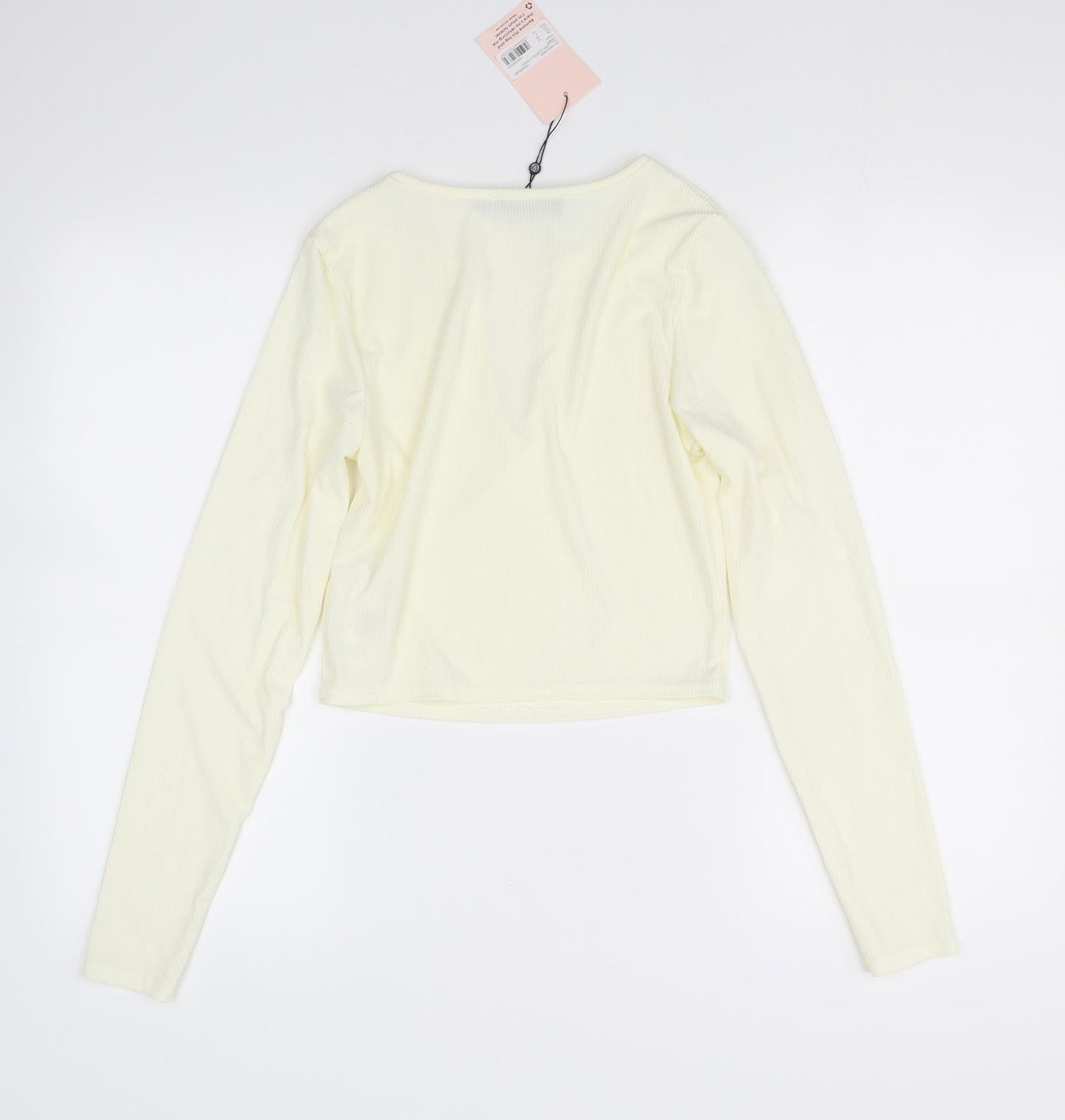 Missguided Womens Yellow   Basic T-Shirt Size 10