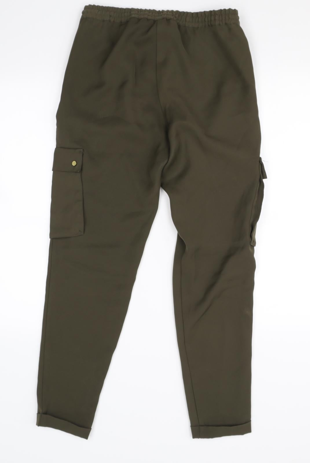 Divided by H&M Womens Green   Trousers  Size 6 L28 in
