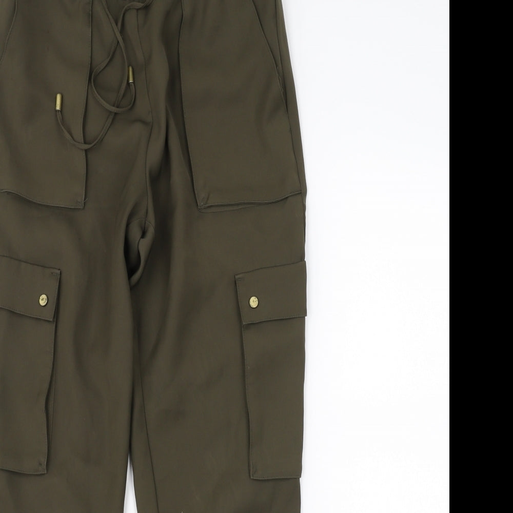 Divided by H&M Womens Green   Trousers  Size 6 L28 in