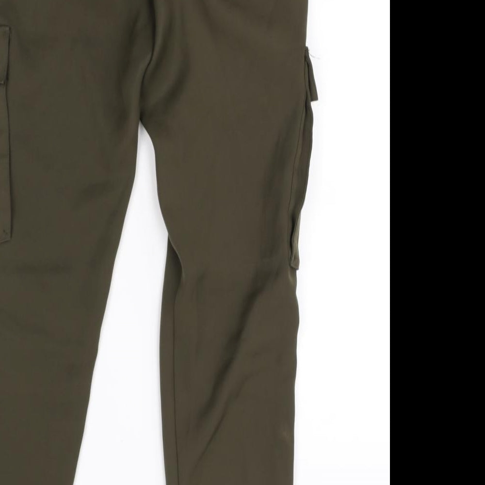Divided by H&M Womens Green   Trousers  Size 6 L28 in