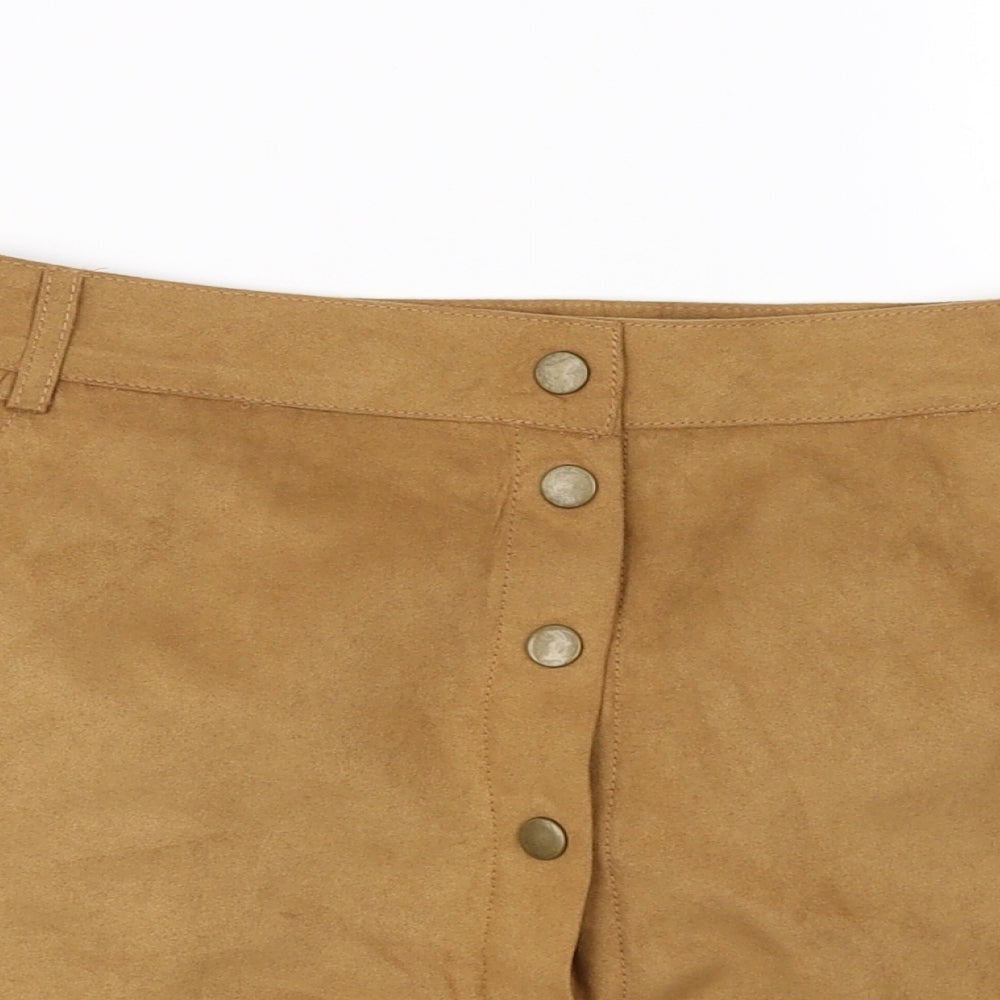 New Look Womens Brown   Mini Skirt Size 8