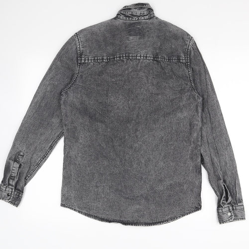 River Island Mens Grey    Dress Shirt Size XS