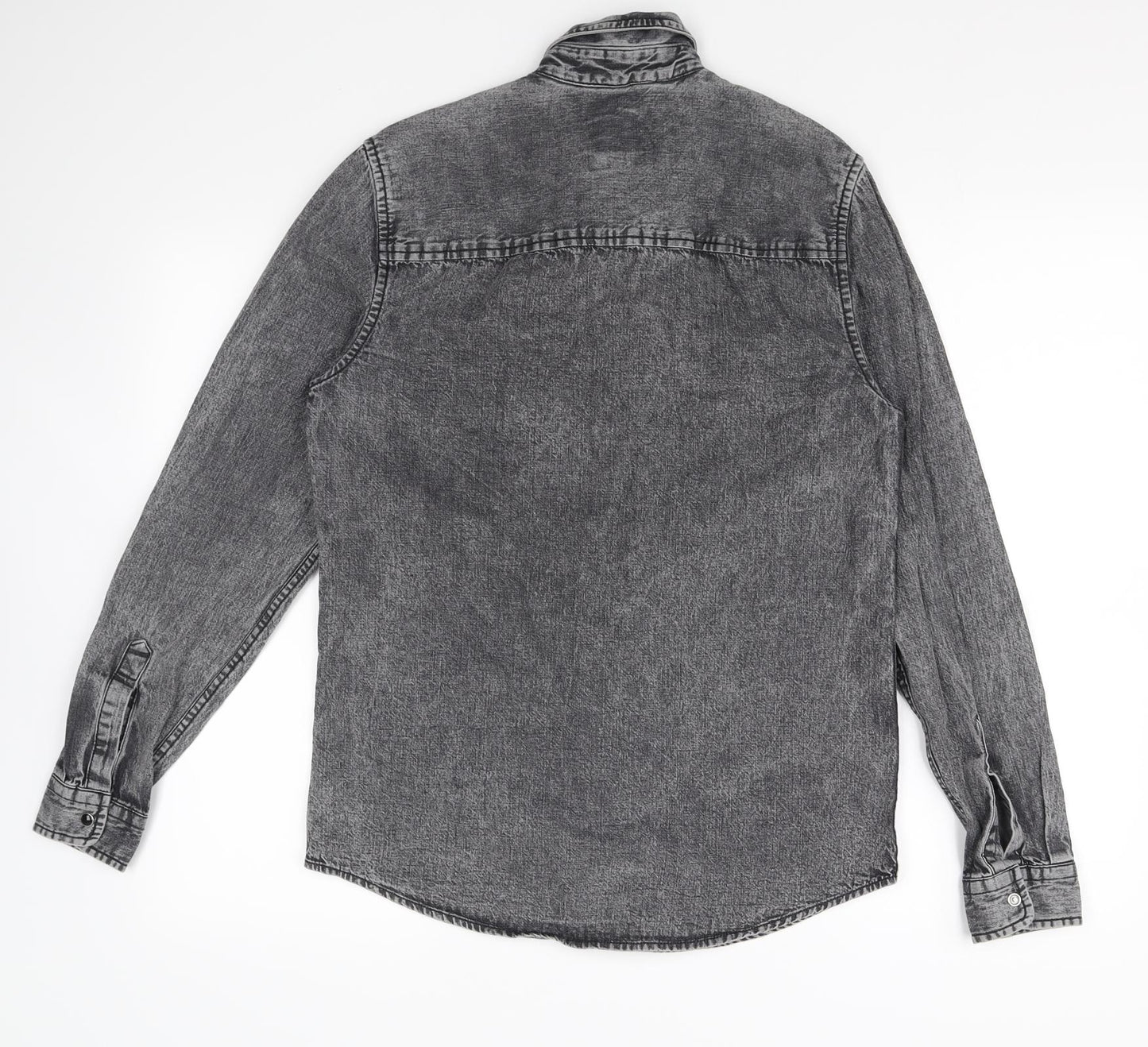 River Island Mens Grey    Dress Shirt Size XS